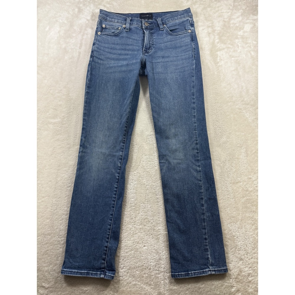 Lucky Brand Womens Sweet Mid Rise Straight Blue Jeans 4/27 A Meas: 27x29.5